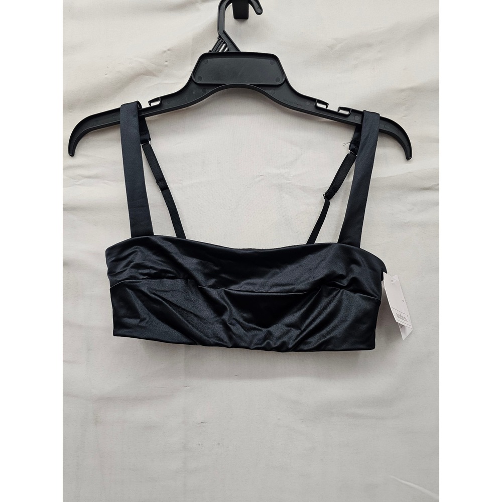 Auden Womens Bralette Black Nylon Blend Casual Size Small
